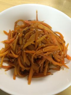 簡単人参消費!にんじんのきんぴら!-レシピのメイン写真