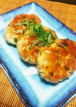 はんぺんと大葉香る✨鶏つくねバーグ-レシピのメイン写真