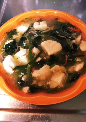 簡単うまい！ほうれん草と豆腐の中華スープ-レシピのメイン写真