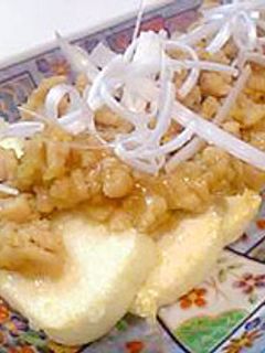 豆腐のゆずみそそぼろあんかけ-レシピのメイン写真