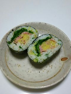 ジャガイモご飯のジャガジャガおにぎらず-レシピのメイン写真