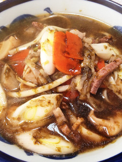 乾麺簡単 別茹でなし煮込みうどん-レシピのメイン写真