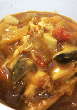 コストコロティサリーチキンでトマトカレー-レシピのメイン写真