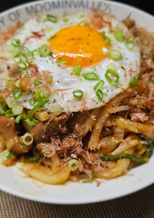 冷凍うどんDE我が家の焼きうどん-レシピのメイン写真