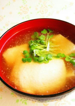 ☺あったか簡単汁物♪生姜入り豆腐汁☺-レシピのメイン写真