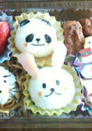 動物園キャラ弁♪-レシピのメイン写真