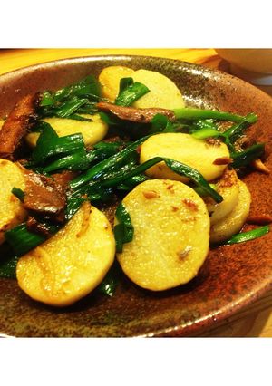 蒲焼きと長芋とニラのスタミナ炒め-レシピのメイン写真