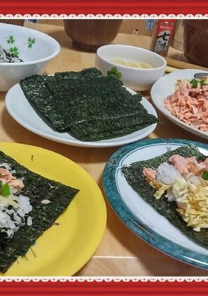 ❄海苔で健康推進♥手まき✴ごはん❄-レシピのメイン写真