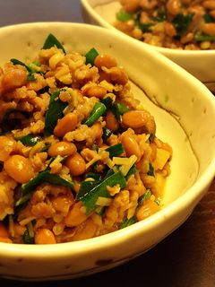 納豆とひき肉の炒め物-レシピのメイン写真