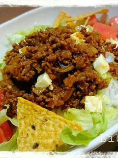モリモリ食べちゃう*簡単*タコライス-レシピのメイン写真