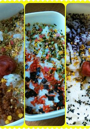 可愛いお弁当にする為のふりかけ活用法-レシピのメイン写真