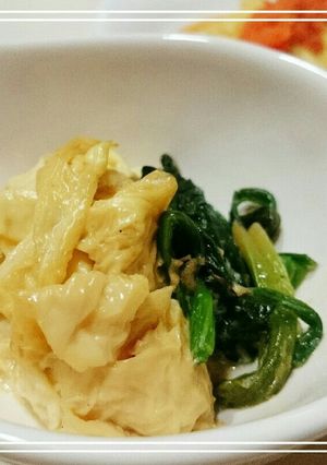 豆類ちょこっとおかず：生湯葉の稲荷風味煮-レシピのメイン写真