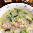 手羽元と筍と椎茸の中華粥
