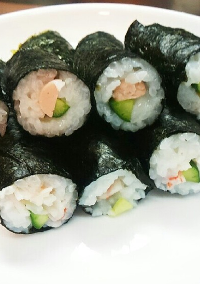恵方巻き♪百均の細巻き型で節分-レシピのメイン写真