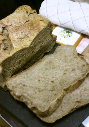 麦茶パックで大麦入りお米食パン-レシピのメイン写真
