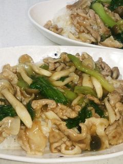 豚肉とチンゲン菜の中華風あんかけご飯-レシピのメイン写真