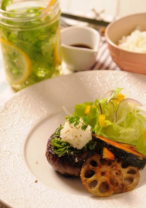 きび酢いり和風ハンバーグソース-レシピのメイン写真