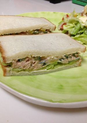 たくあんとツナのサンドイッチ-レシピのメイン写真