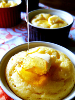豆腐でモチモチ♡ココットdeパンケーキ-レシピのメイン写真