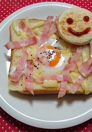フライパンでカルボナーラトースト!-レシピのメイン写真