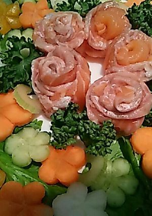 生アトランのフラワーサラダ(*´∀`)♪-レシピのメイン写真