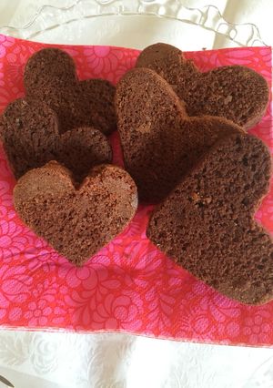 ハートの濃厚チョコケーキ-レシピのメイン写真