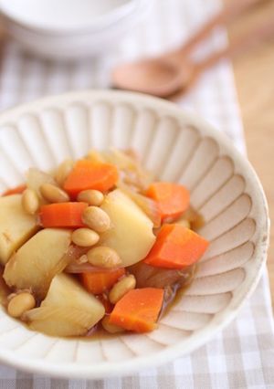 簡単！給食の味！豆じゃが-レシピのメイン写真