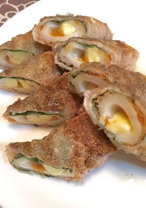 ちくわとチーズの豚肉巻き-レシピのメイン写真