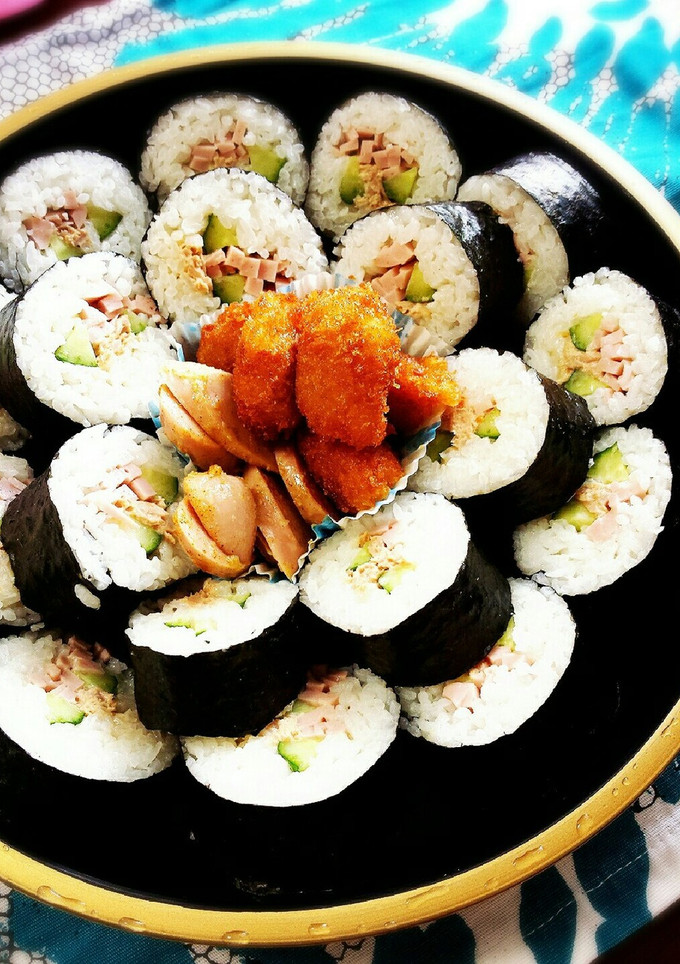 巻き寿司♪ツナと魚肉レタス巻き寿司！-レシピのメイン写真