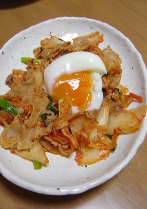 豚キム温泉卵添え-レシピのメイン写真
