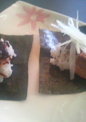 かつおの佃煮＆焼きネギ味噌のてまきごはん-レシピのメイン写真