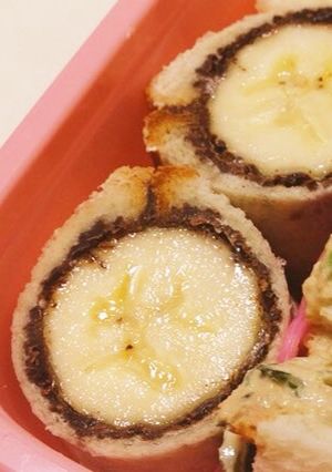 食パンで☆チョコバナナロール-レシピのメイン写真