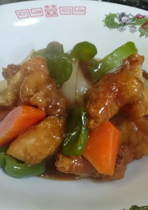 酢豚(酢鶏)めんつゆで簡単美味しい！-レシピのメイン写真