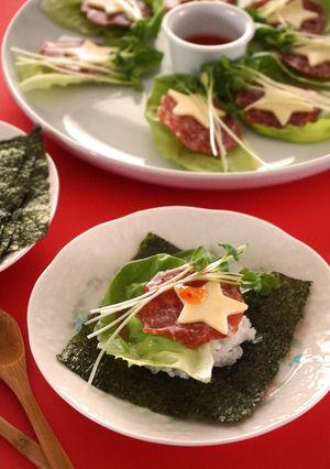 サラミとチーズのスイートチリ☆手まきご飯-レシピのメイン写真