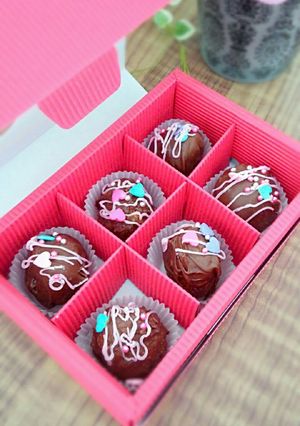 バレンタイン♡バニラケーキチョコボール-レシピのメイン写真