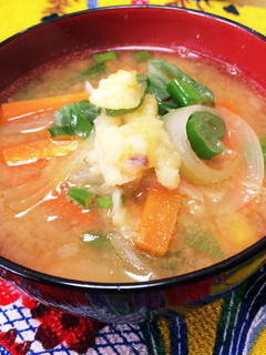 天ぷらリメイク☆簡単おかず味噌汁-レシピのメイン写真