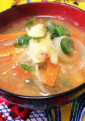 天ぷらリメイク☆簡単おかず味噌汁-レシピのメイン写真