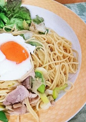 ヒガシマルうどんスープで和風パスタ★-レシピのメイン写真