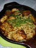 キャプスキでバター･チキンカレーうどん