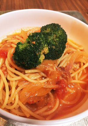 ツナ缶でカニのトマトクリームパスタ風-レシピのメイン写真