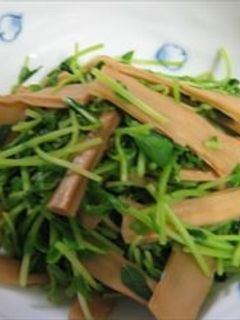 豆苗と味付けメンマの炒めもの-レシピのメイン写真