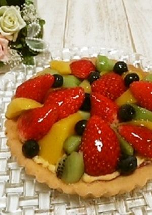 バター不使用☆米粉のフルーツタルト-レシピのメイン写真