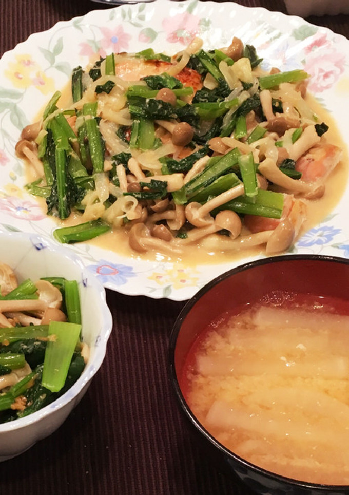 タニタ食堂の鮭とキノコのクリームソース-レシピのメイン写真