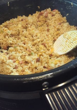 ホットプレートでパラパラチャーハン-レシピのメイン写真
