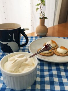 ピーナッツバター+ホイップクリーム!簡単-レシピのメイン写真