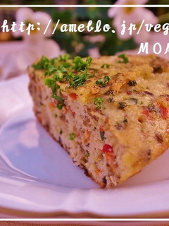 おから豆乳でふわふわオムレツケーキ-レシピのメイン写真