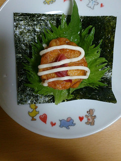 さっぱり美味しい!梅マヨ手巻き♪-レシピのメイン写真