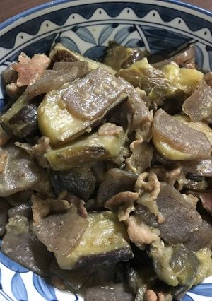 味噌茄子と豚肉炒め-レシピのメイン写真