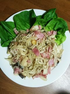 キノコとベーコンのホットサラダ-レシピのメイン写真