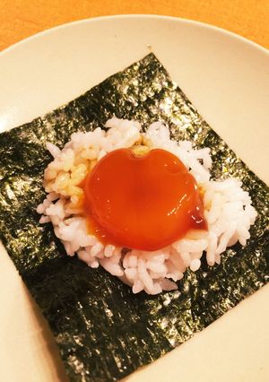 卵黄醤油漬けで「卵かけ手巻きごはん」-レシピのメイン写真